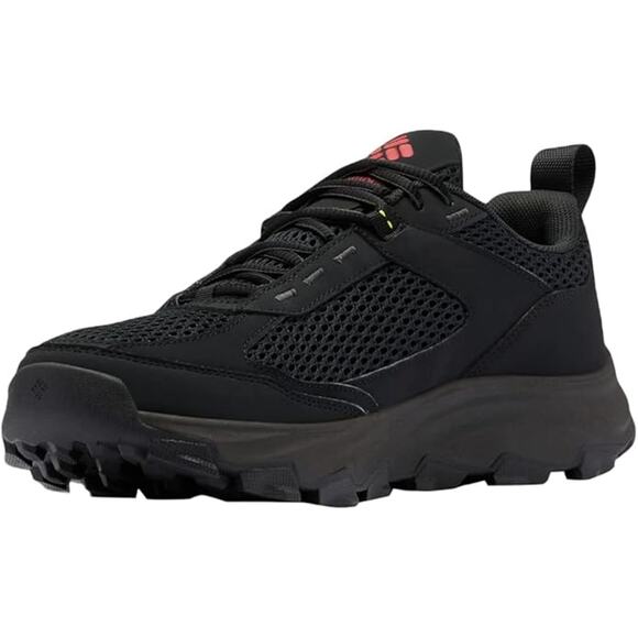 NWT Columbia Men\'s Hatana Breathe Hiking Shoe, Black/Mountain Red-Size 14
